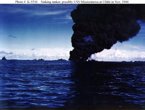 USS Mississinewa sinking USN Historical center 2